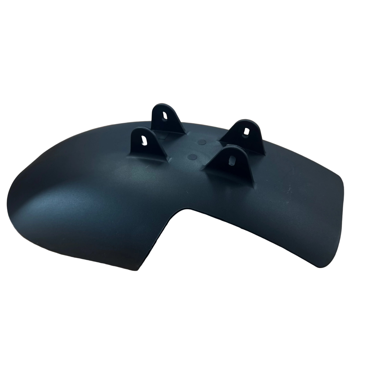 black dome shaped rear swing arm fro a fat tyre ebike.