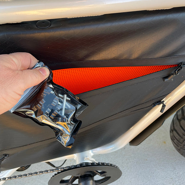 Frame mounting screws included with the frame bag