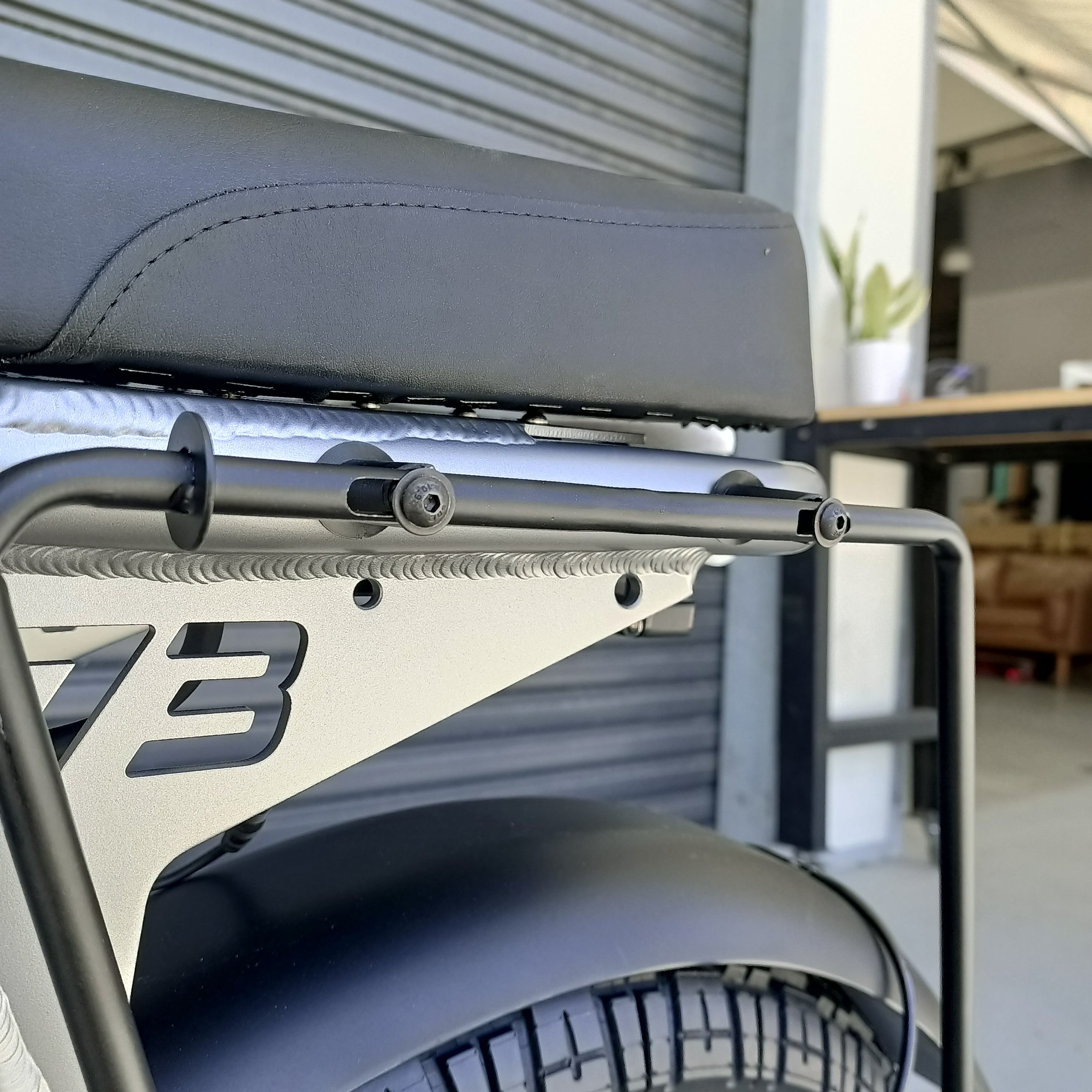 Super73 pannier bag mounting rack