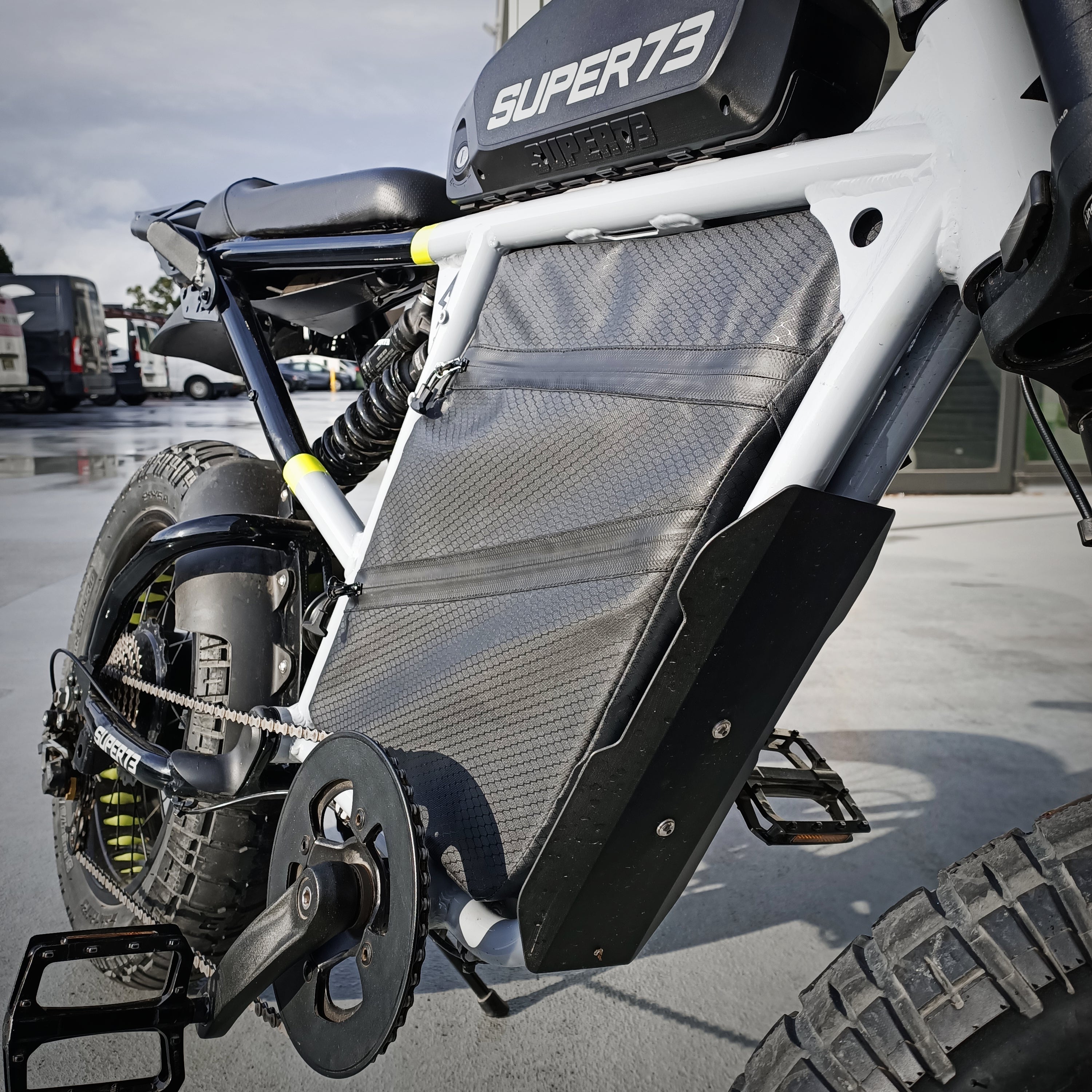 Frame bag fitted to a Super73 RX