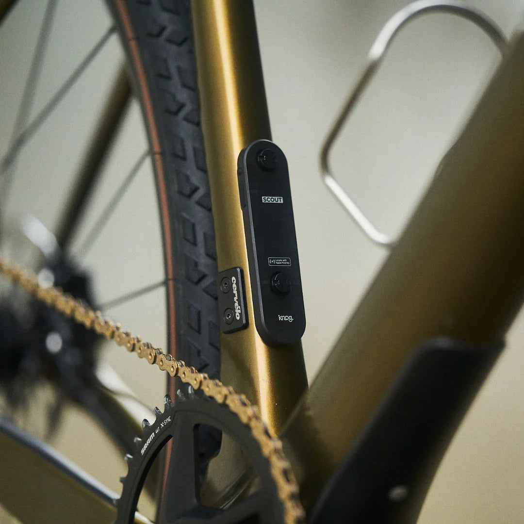 Placement of bike alarm and bike finder on a bike