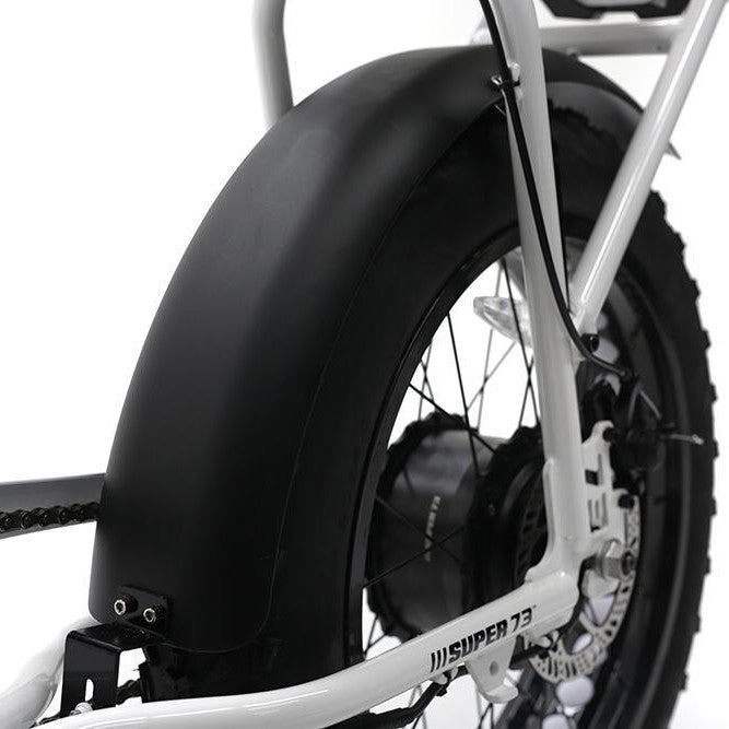 Rear view of back fender for Super73 